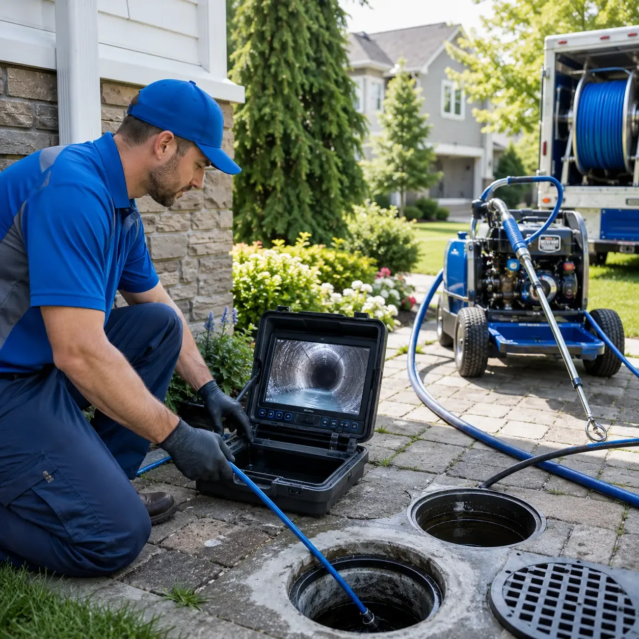 Outdoor drain cleaning professionals serving Columbia, VA