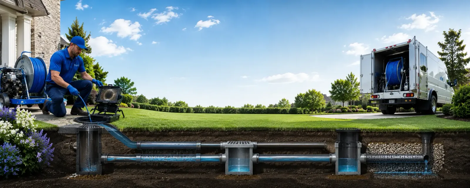 Outdoor drain cleaning information for Columbia, VA